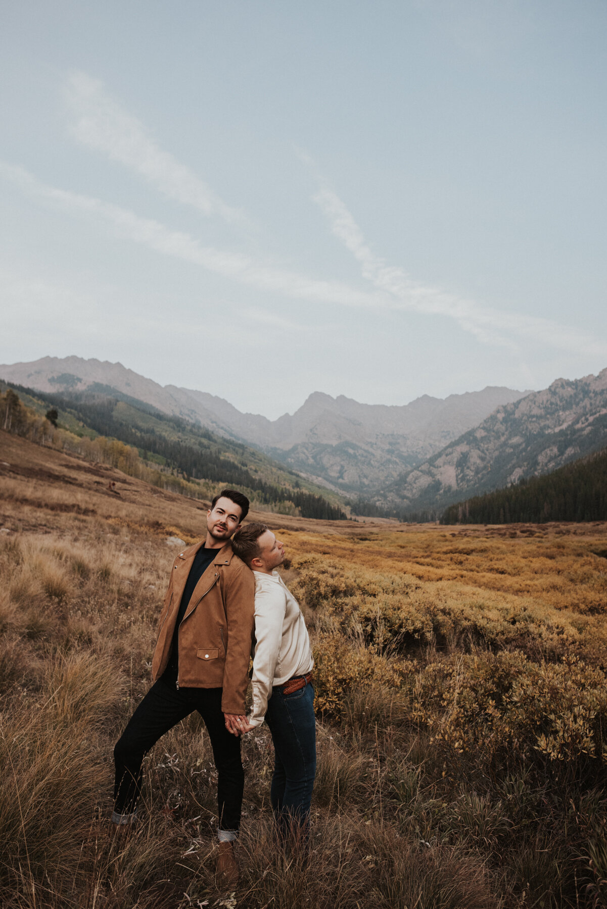 The cutest Same Sex Engagement Session in Vail Colorado