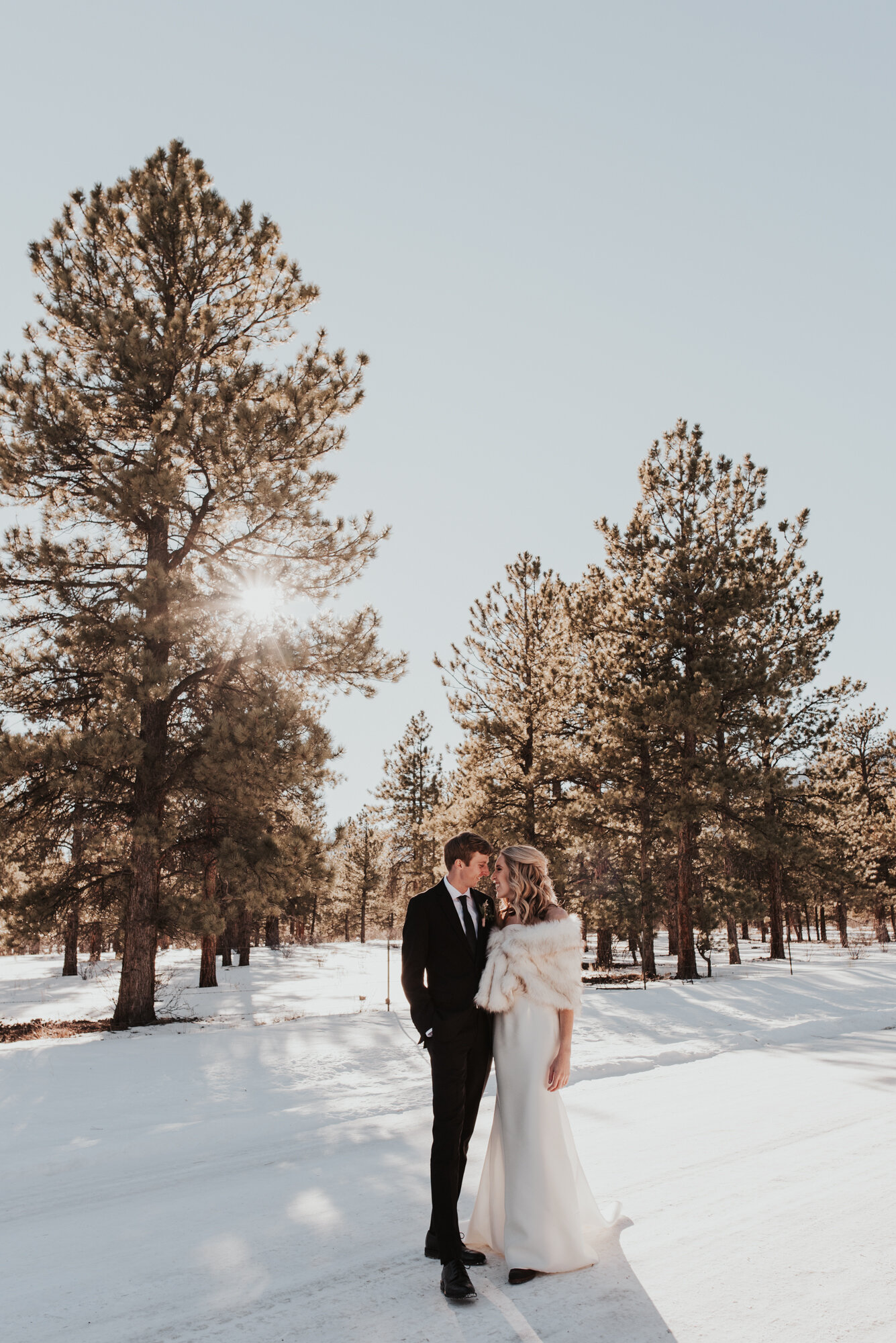 Candid Colorado Winter Wedding 