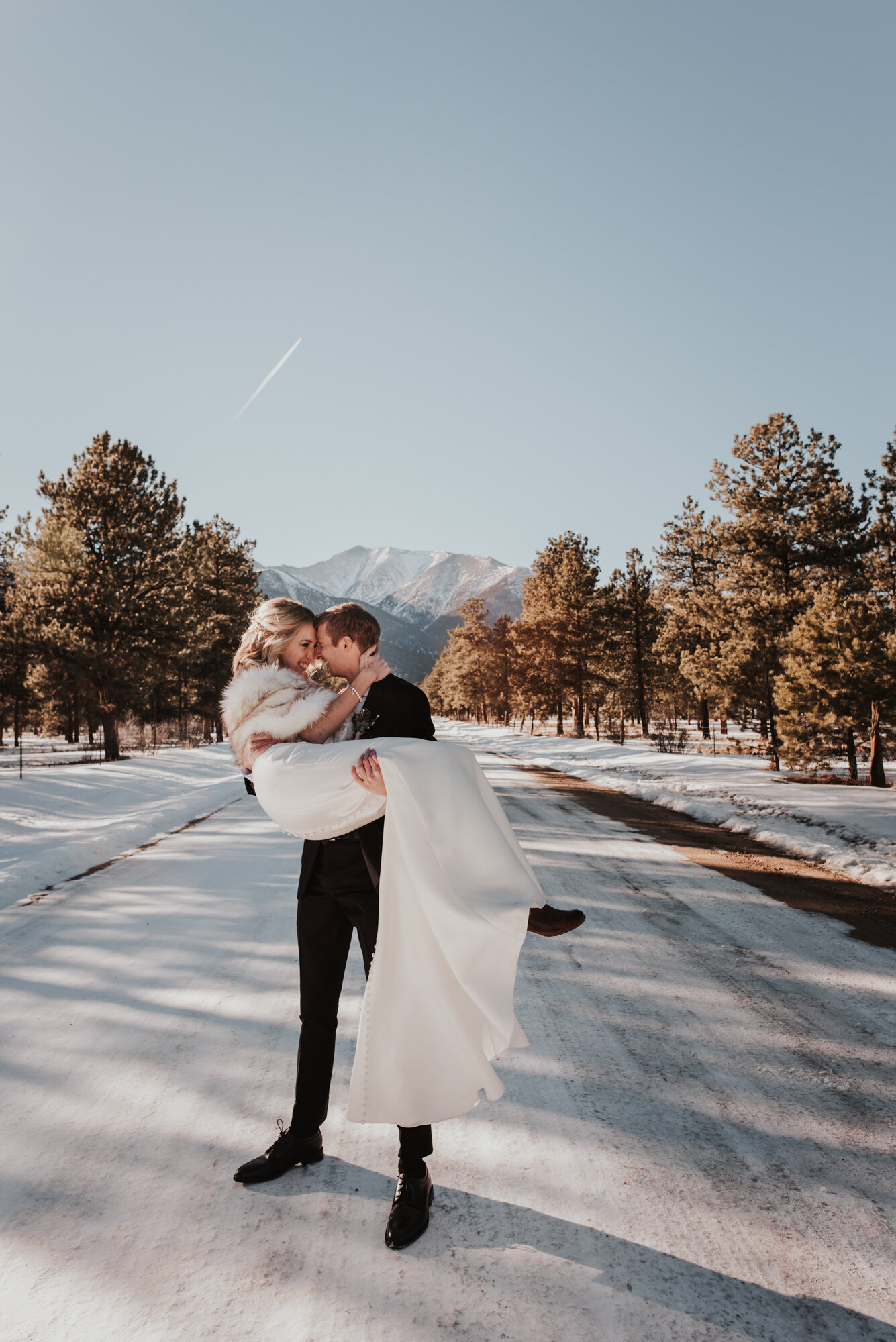 Candid Colorado Winter Wedding 